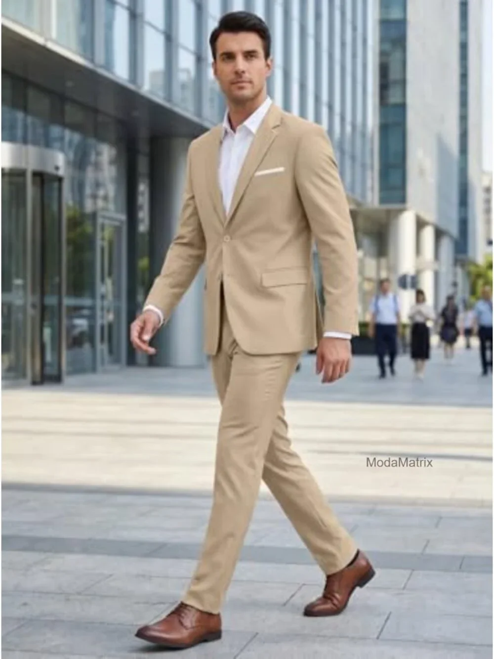 Men's 2 Piece Slim Fit Prom Suit Set - Jacket & Pants, Wrinkle Resistant